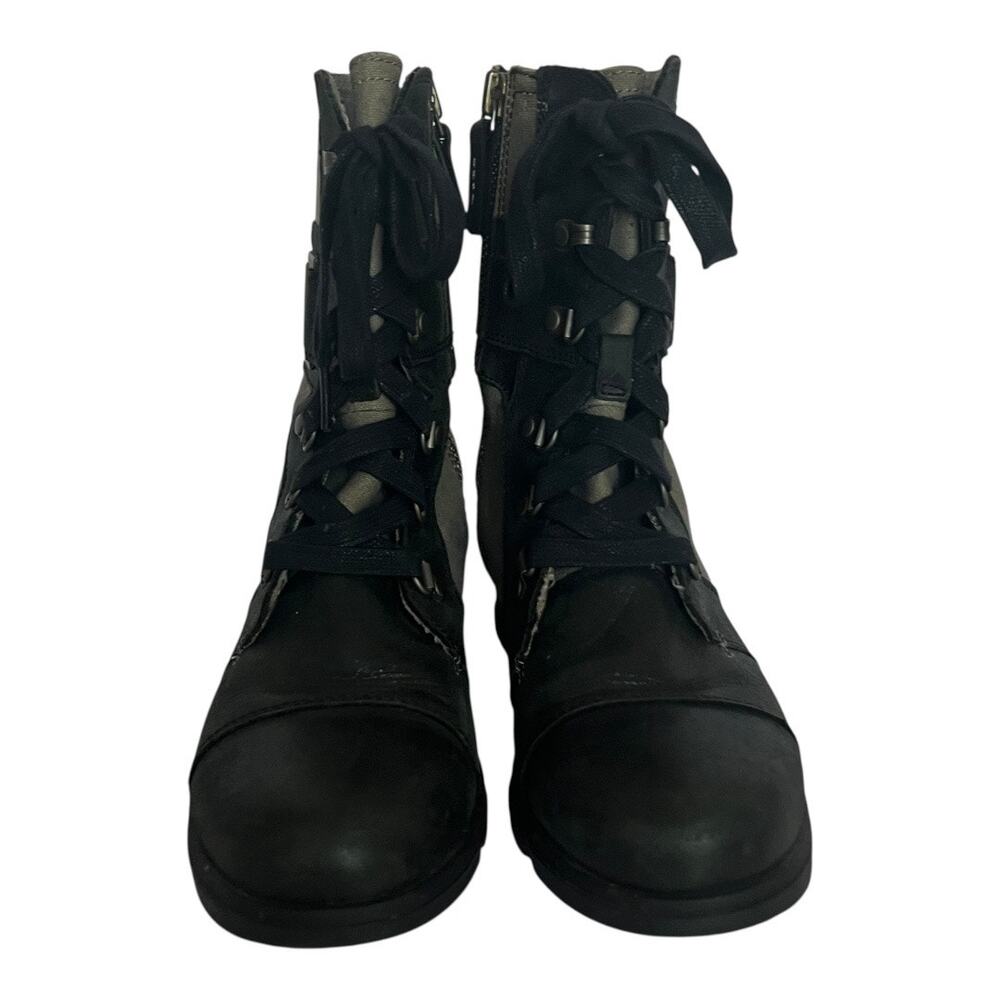 Sorel Major Carly Combat Lace Up Canvas Boots Size 7 - Picture 4 of 12